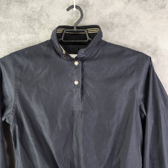 Mens Vintage Black Tehama Pullover Jacket 1/4 Button Down Long Sleeve Size S - Picture 4 of 12